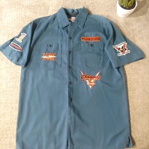 Men's Harley Davidson Work Garage Shirt with Patches HD